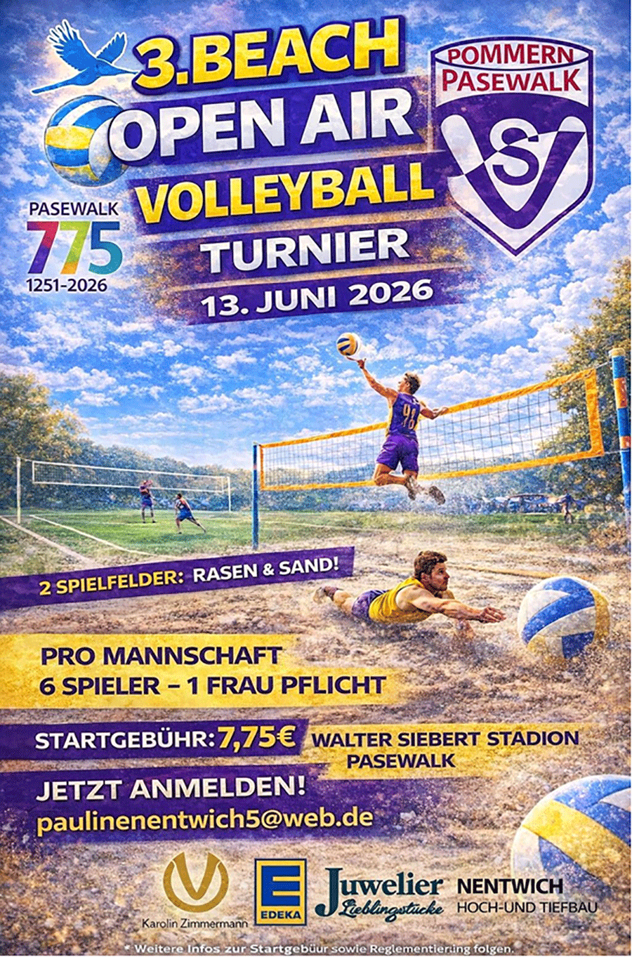 Veranstaltungsbild: 3. Beach Open Air – Volleyball-Turnier