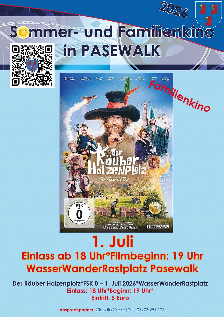 Veranstaltungsbild: Familien-Sommerkino „Der Räuber Hotzenplotz“