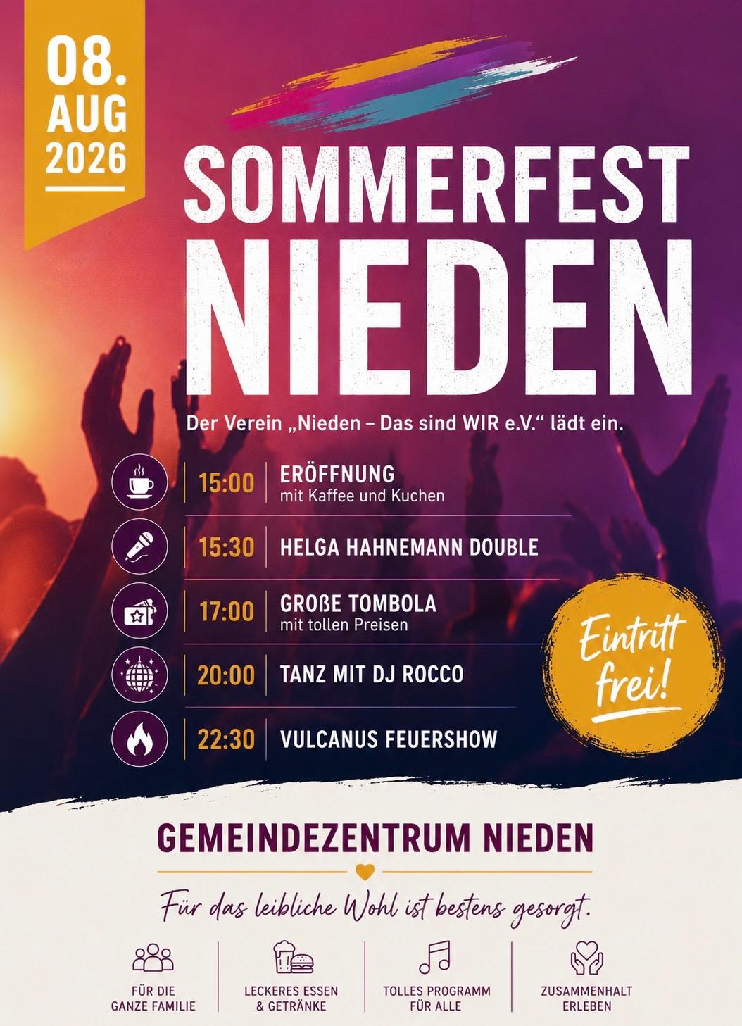 Veranstaltungsbild: Sommerfest Nieden