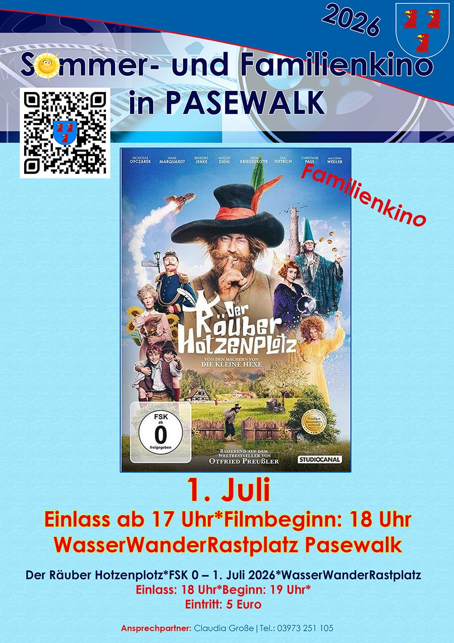 Veranstaltungsbild: Familien-Sommerkino „Der Räuber Hotzenplotz“