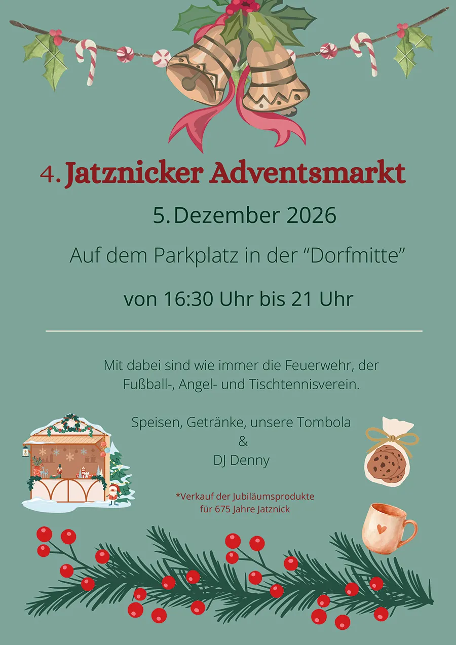Veranstaltungsbild: 4. Jatznicker Weihnachtsmarkt