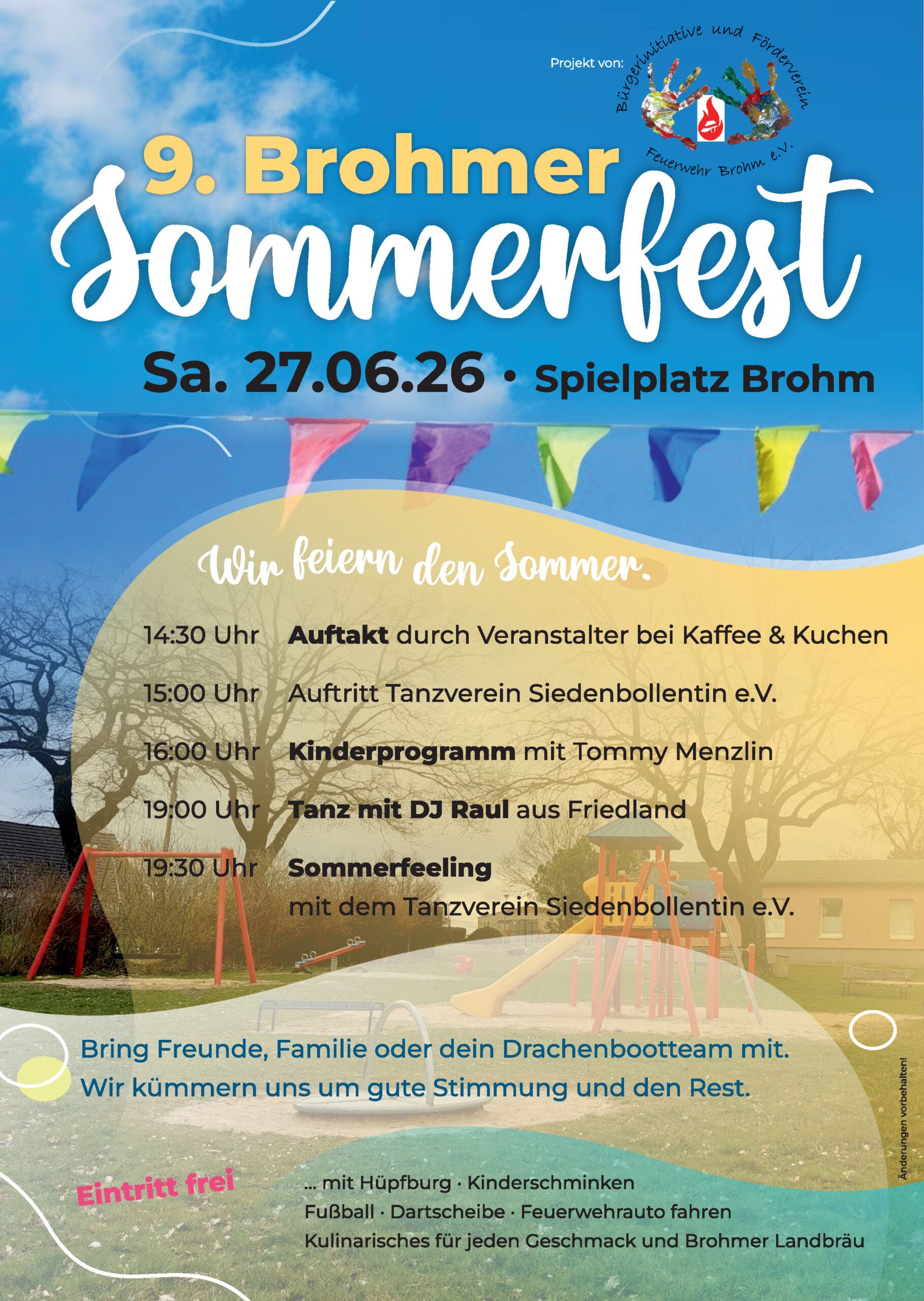 Veranstaltungsbild: 9. Brohmer Sommerfest