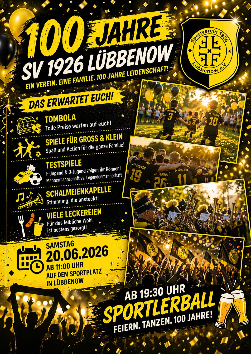 Veranstaltungsbild: 100 Jahre SV 1926 Lübbenow