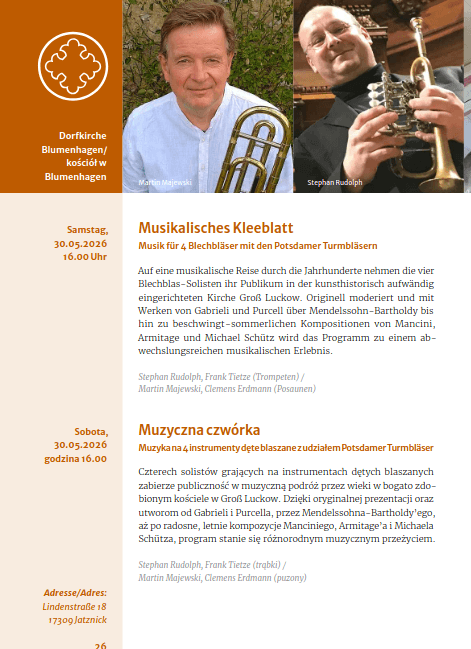 Veranstaltungsbild: Konzert „Musikalisches Kleeblatt“