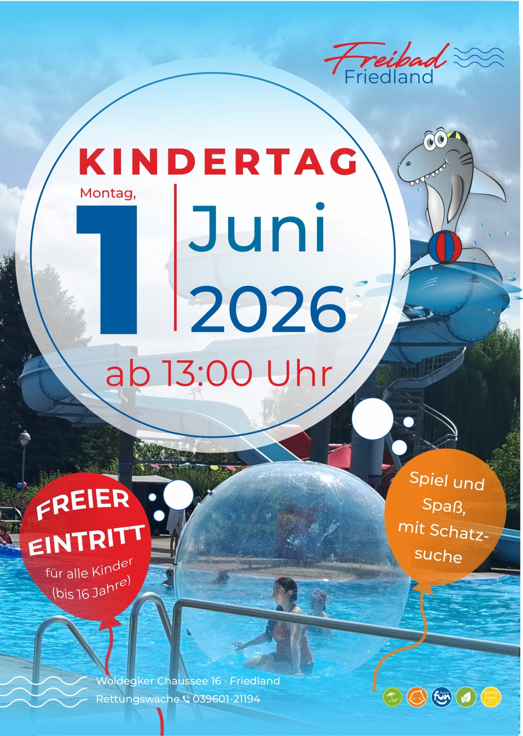 Veranstaltungsbild: Kindertag im Freibad Friedland