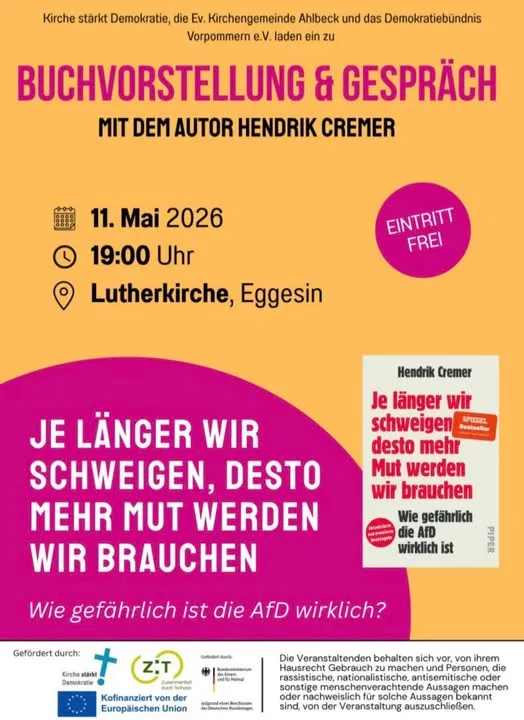 Veranstaltungsbild: Buchvorstellung Hendrik Cremer