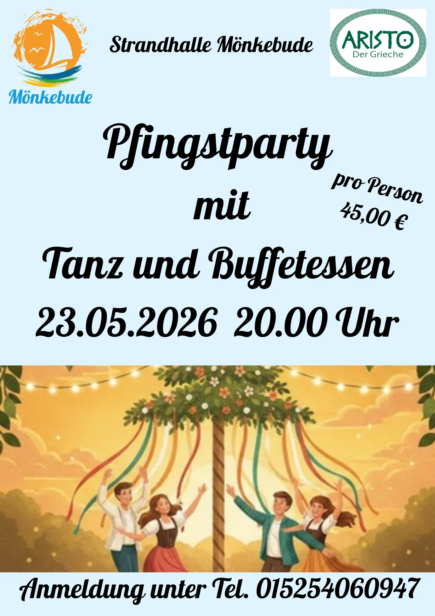 Veranstaltungsbild: Pfingstparty mit Tanz und Buffetessen