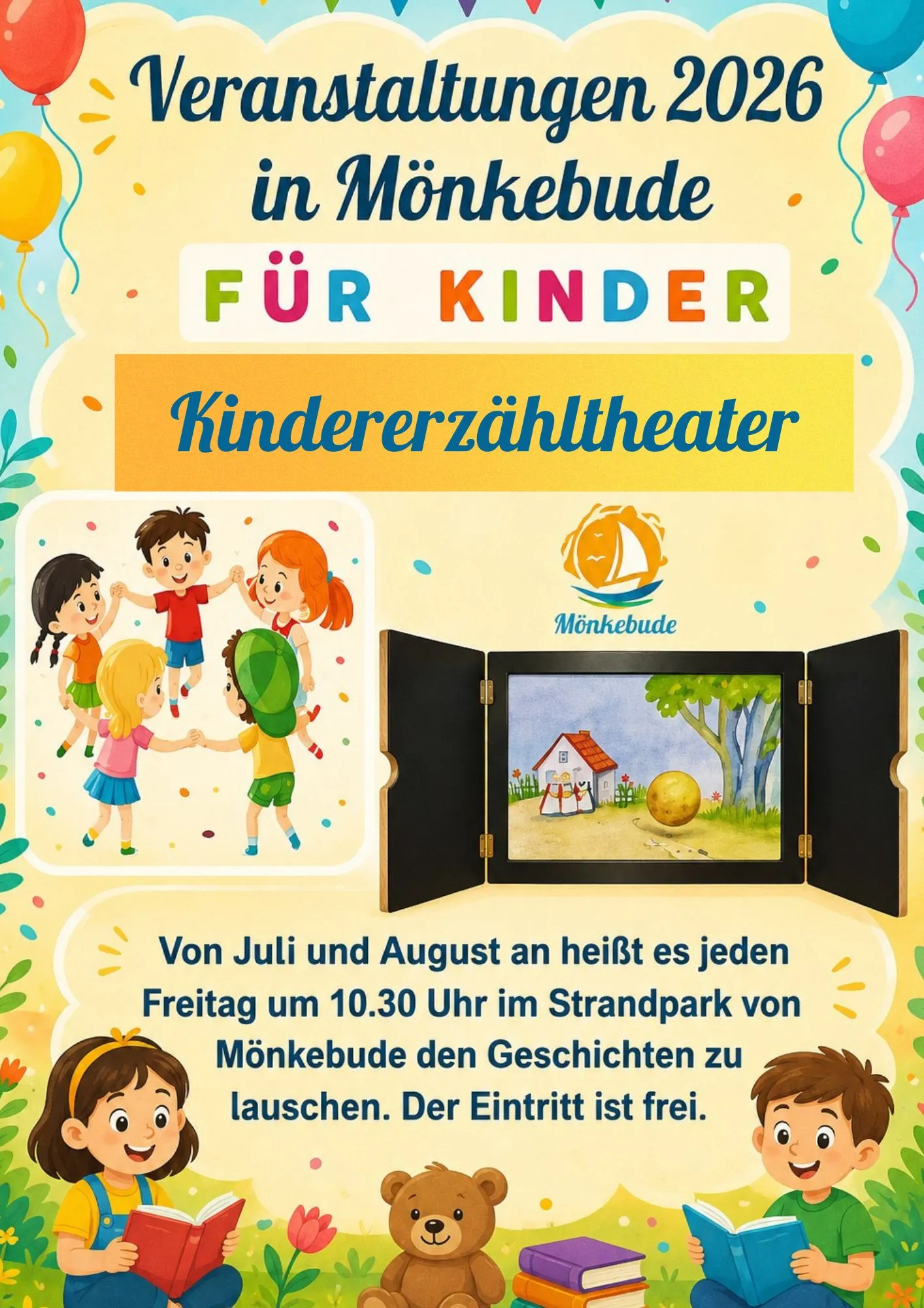 Veranstaltungsbild: Kindererzähltheater im Strandpark Mönkebude
