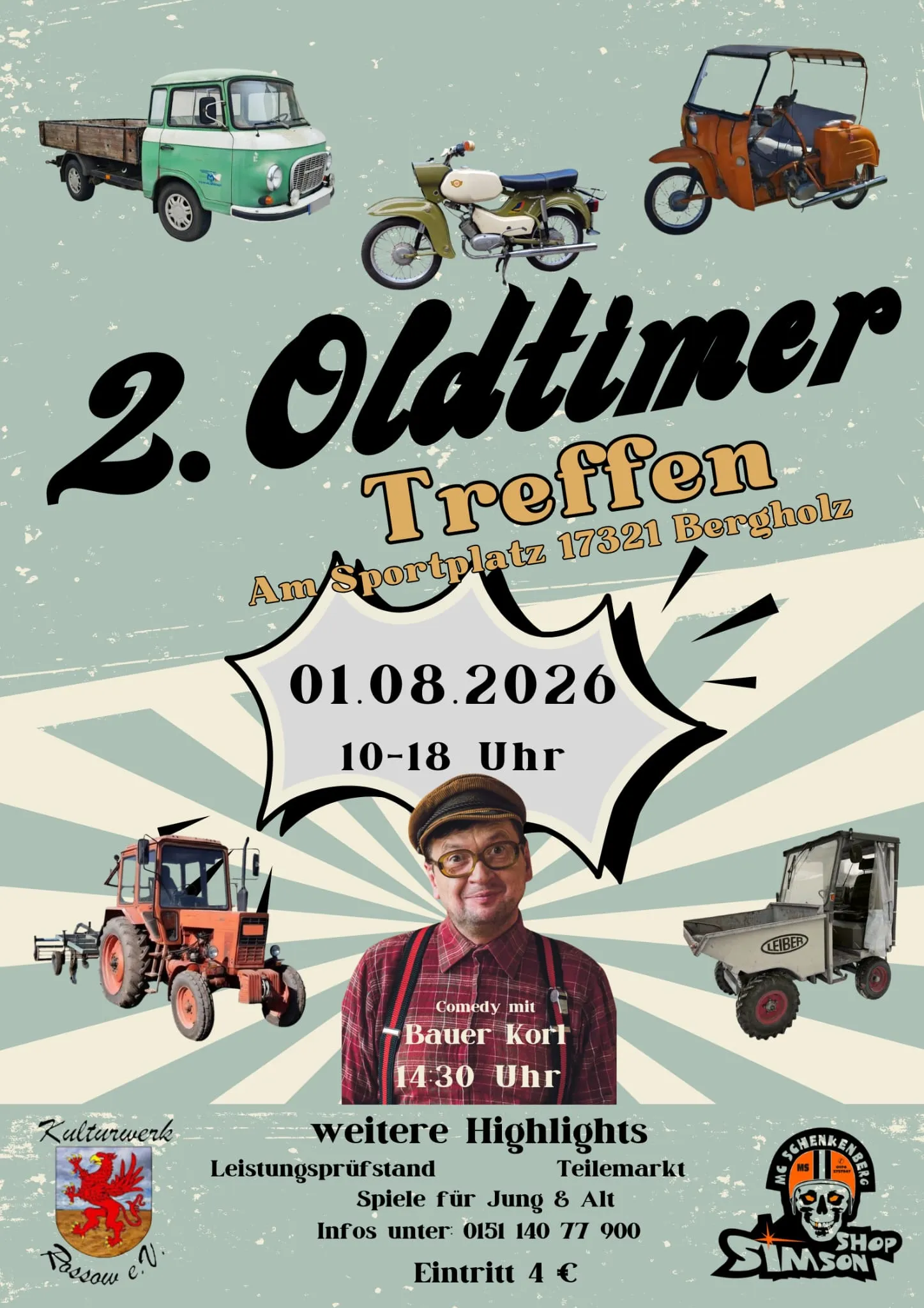Veranstaltungsbild: 2. Oldtimertreffen Bergholz