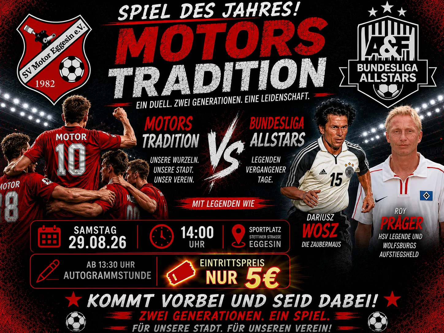 Veranstaltungsbild: Motors Tradition vs. Bundesliga Allstars