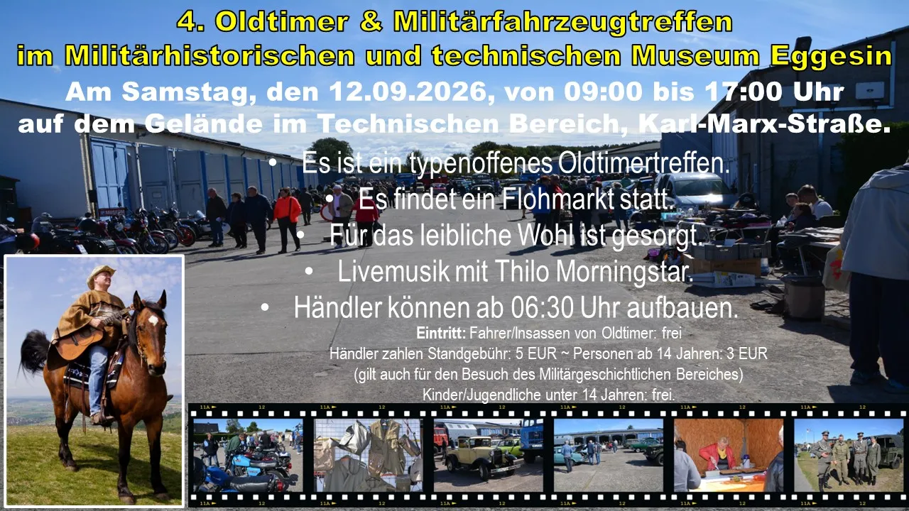Veranstaltungsbild: 4. Oldtimer- & Militärfahrzeugtreffen, Eggesin