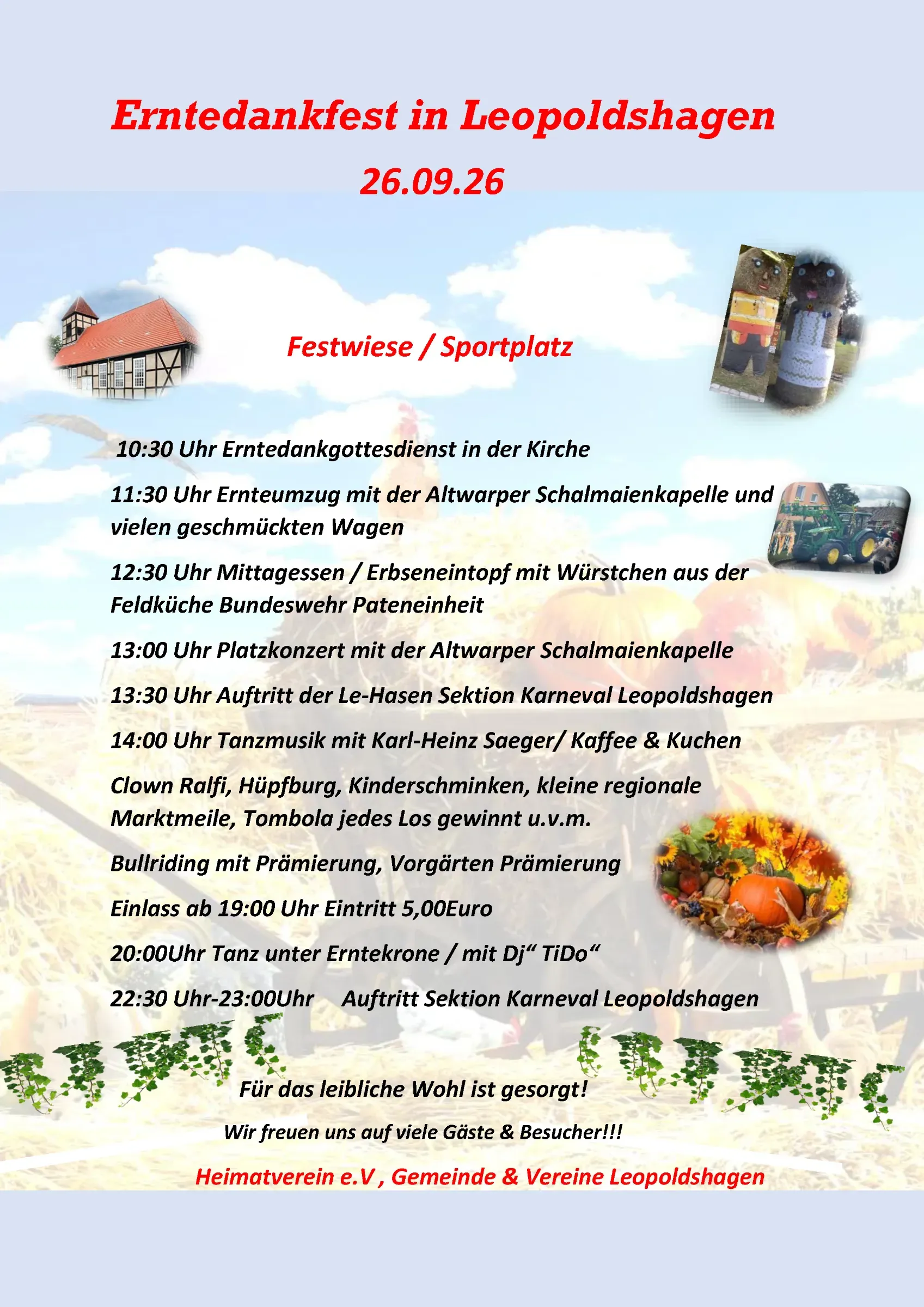 Veranstaltungsbild: Erntedankfest Leopoldshagen