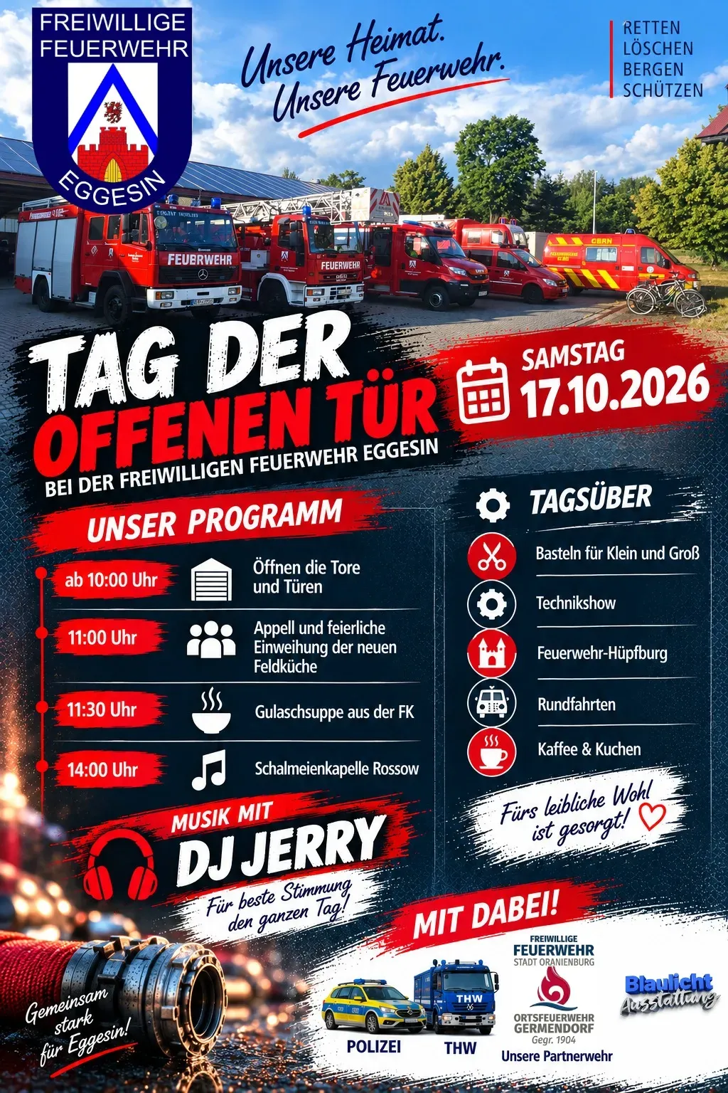 Veranstaltungsbild: Tag der offenen Tür der Freiwilligen Feuerwehr Eggesin