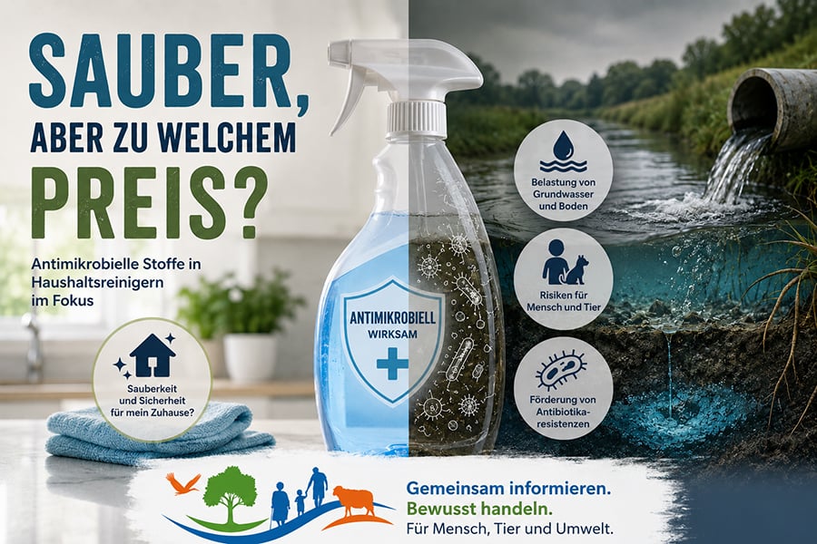 Veranstaltungsbild: „Sauber, aber zu welchem Preis? – Antimikrobielle Stoffe in Haushaltsreinigern im Fokus“