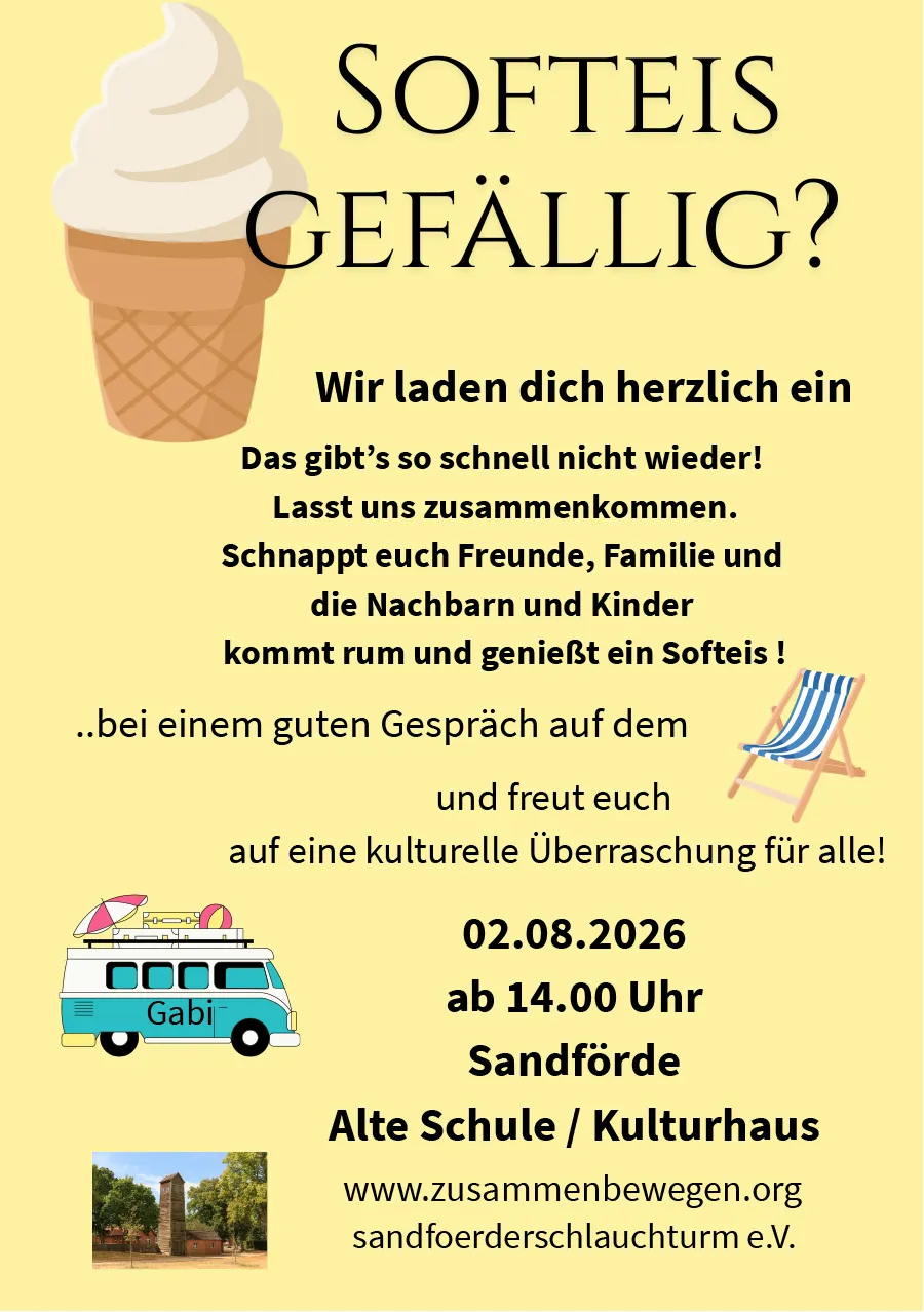 Veranstaltungsbild: Softeis gefällig? Sandförde lädt ein