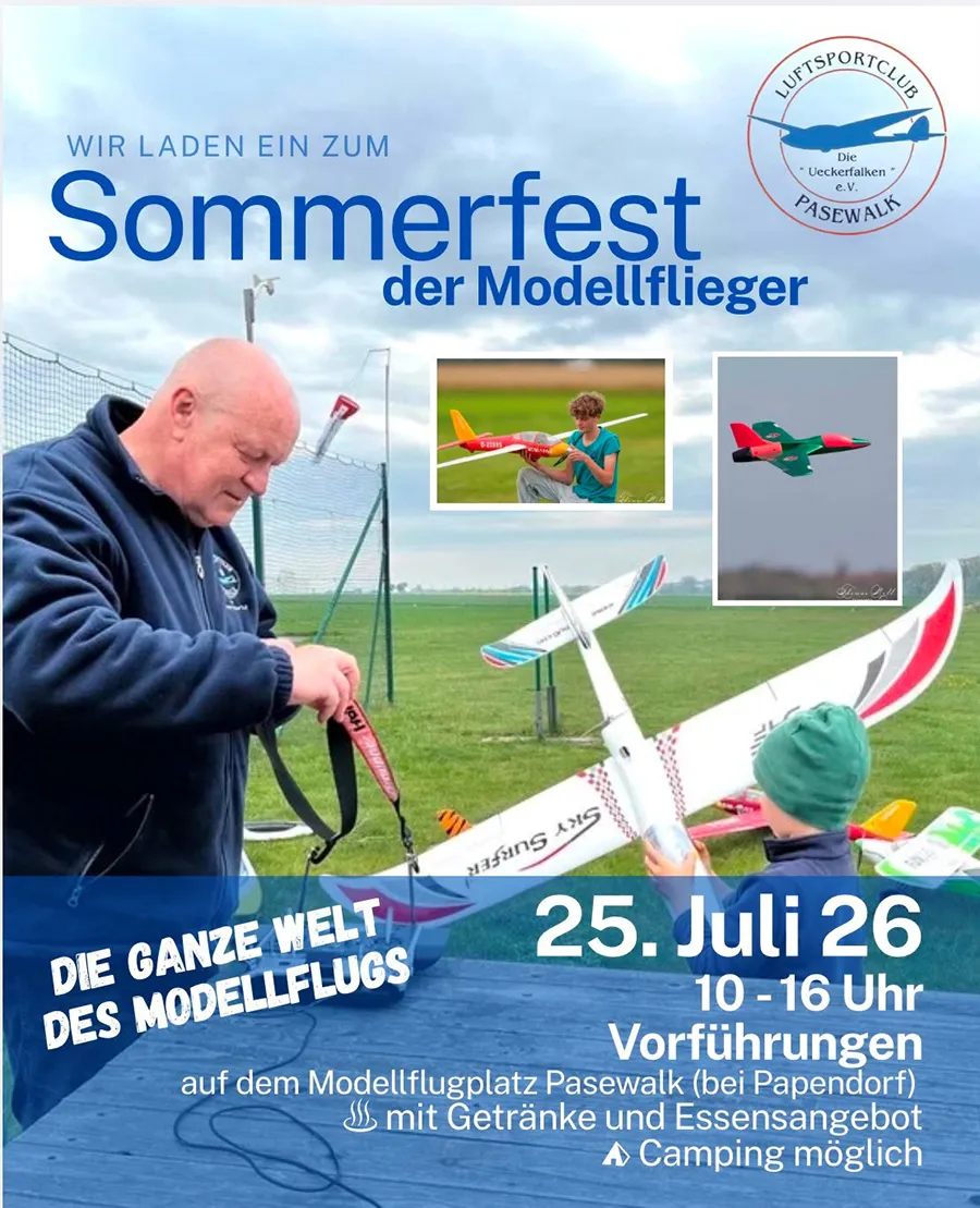 Veranstaltungsbild: Sommerfest der Modellflieger