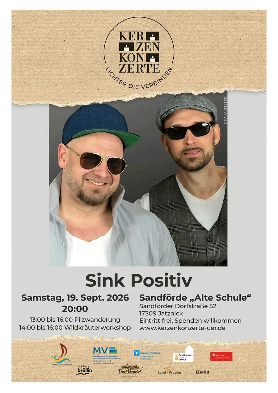 Veranstaltungsbild: Kerzenkonzerte – Sink Positiv