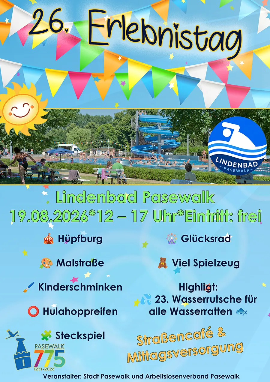 Veranstaltungsbild: 26. Erlebnistag/24. Wasserrutschmeisterschaft