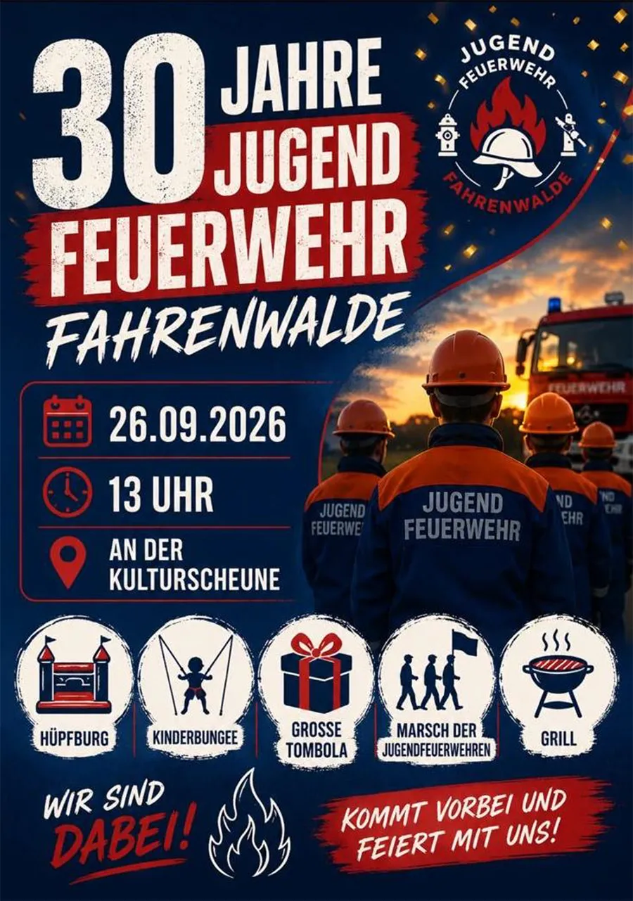 Veranstaltungsbild: 30 Jahre Jugendfeuerwehr Fahrenwalde