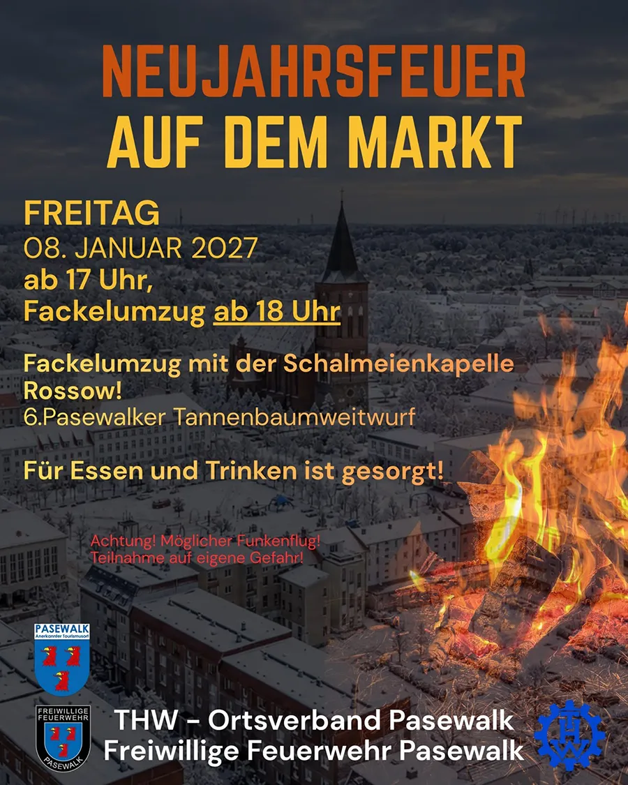 Veranstaltungsbild: Neujahrsfeuer auf dem Marktplatz