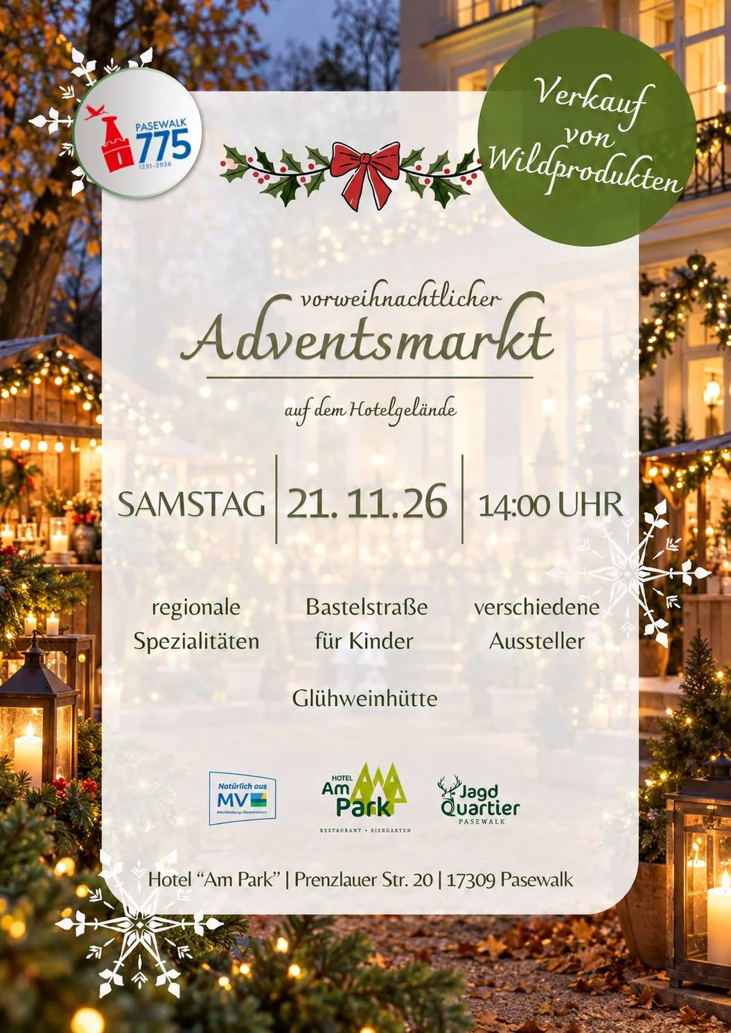 Veranstaltungsbild: Vorweihnachtlicher Adventsmarkt