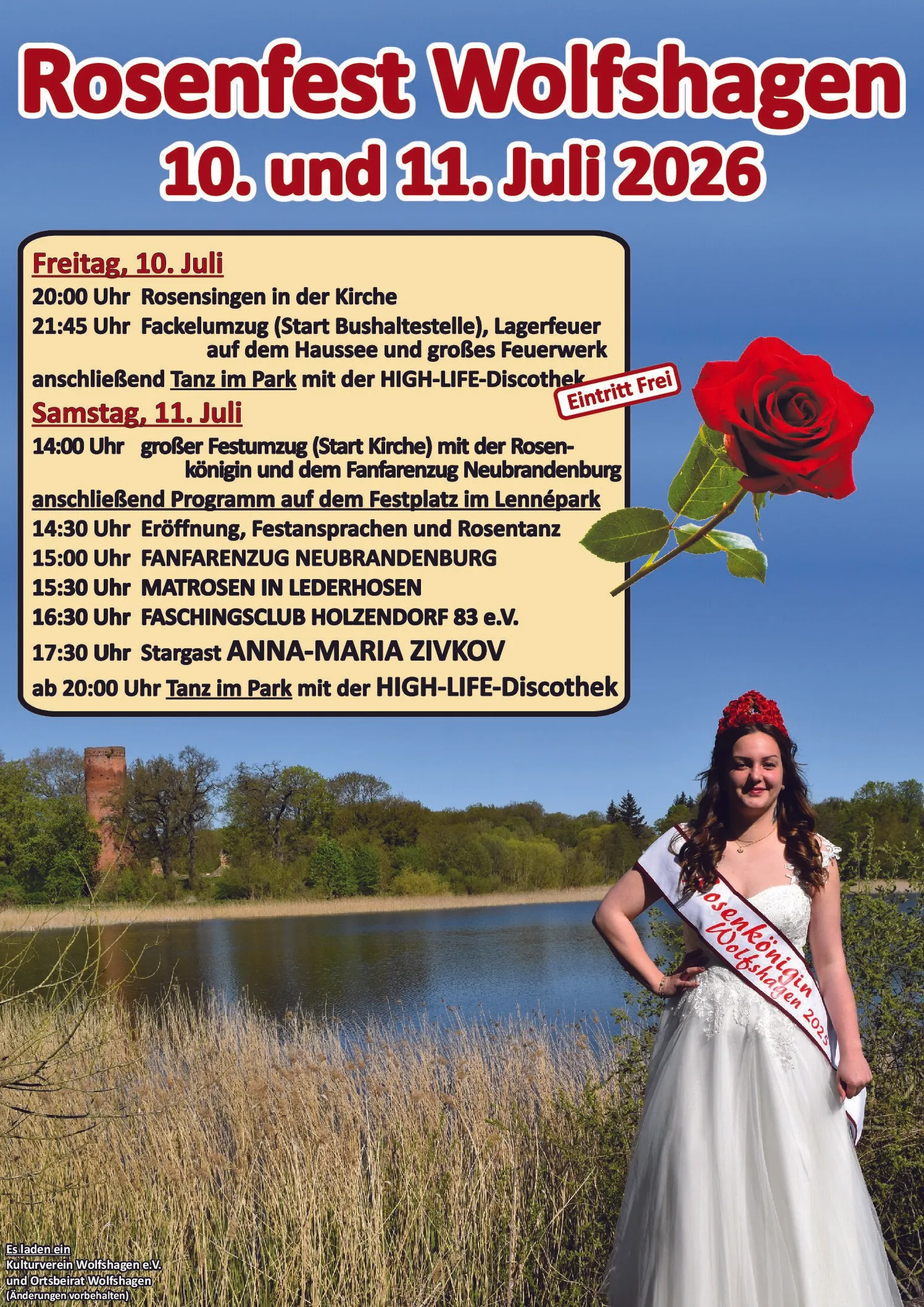 Veranstaltungsbild: Rosenfest Wolfshagen
