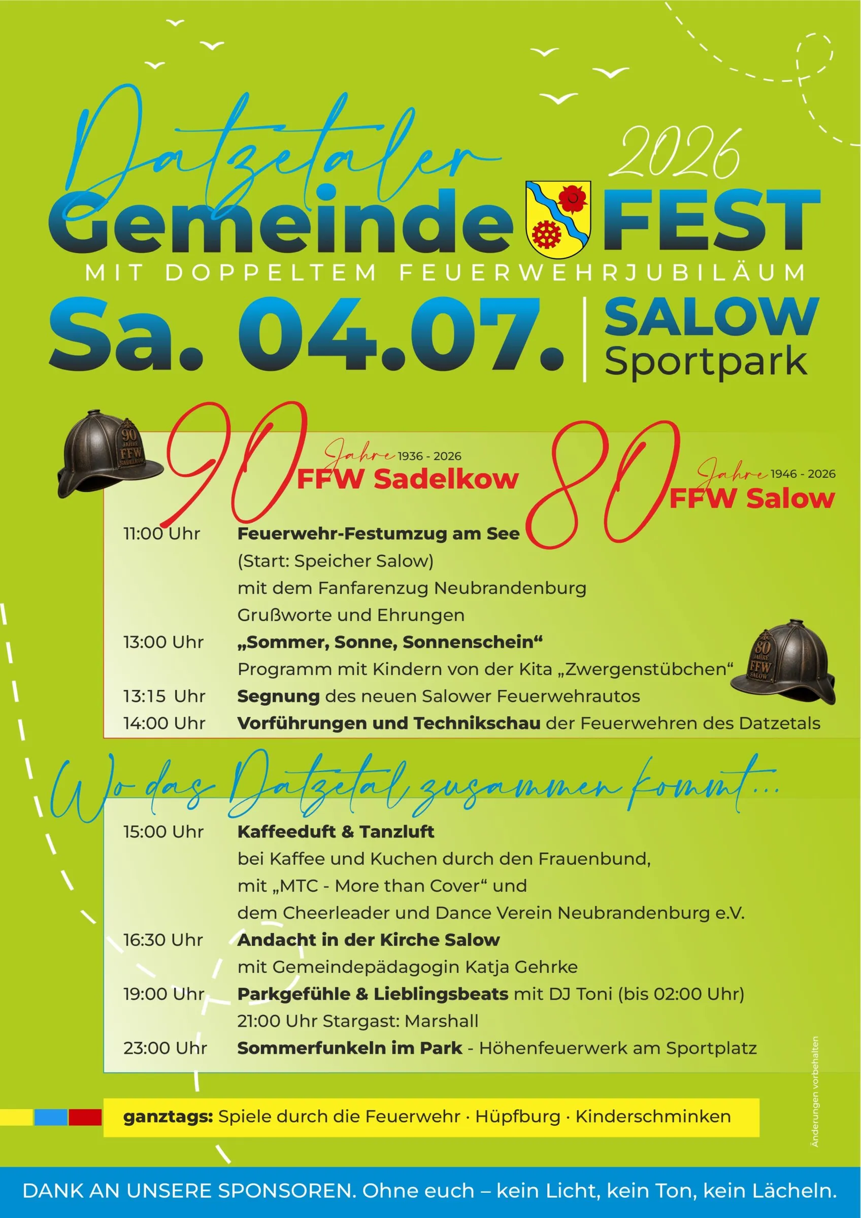 Veranstaltungsbild: Datzetaler Gemeindefest mit doppeltem Feuerwehrjubiläum
