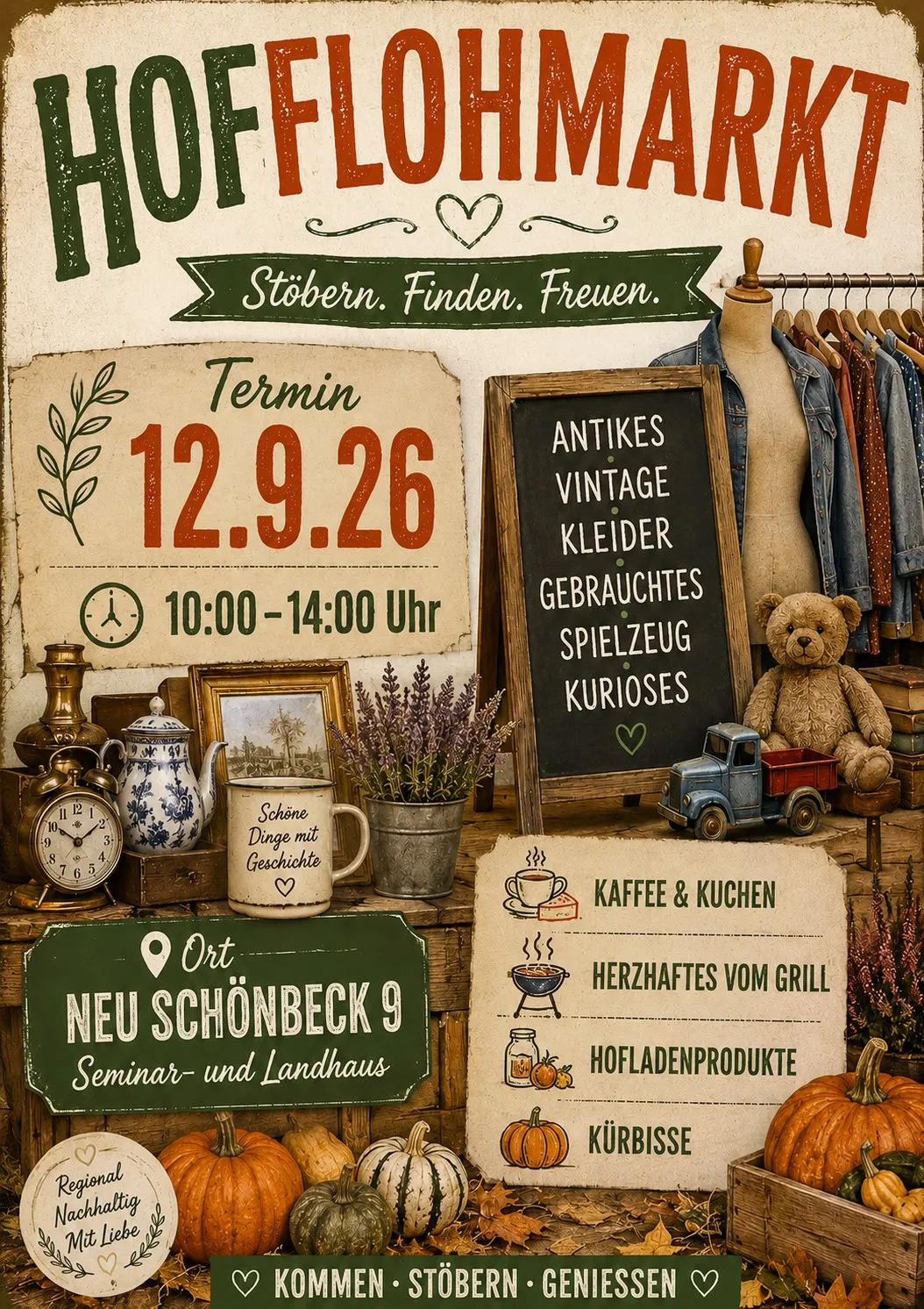 Veranstaltungsbild: Hofflohmarkt in Neu Schönbeck