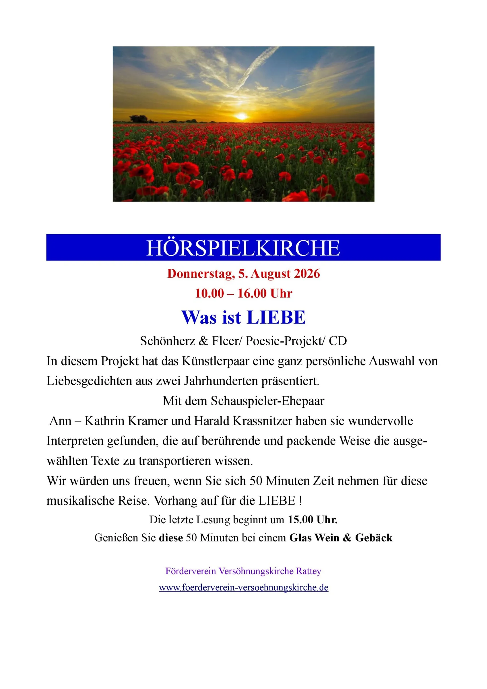 Veranstaltungsbild: Hörspielkirche „Was ist LIEBE“