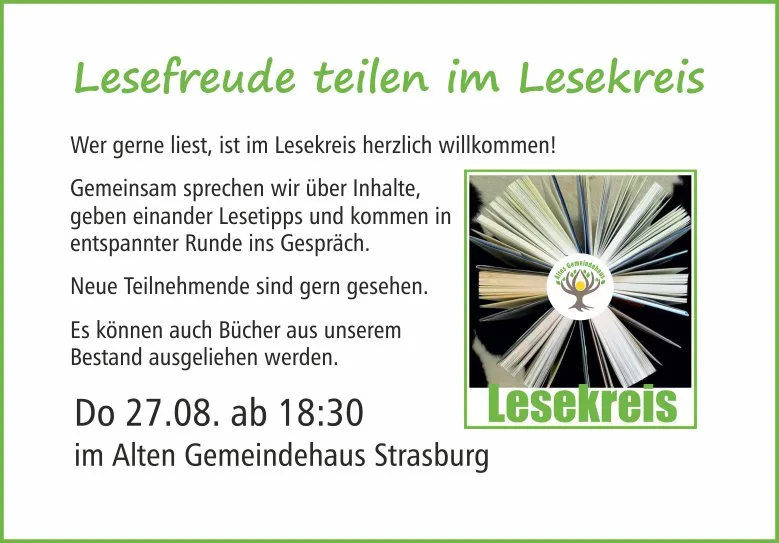 Veranstaltungsbild: Lesekreis