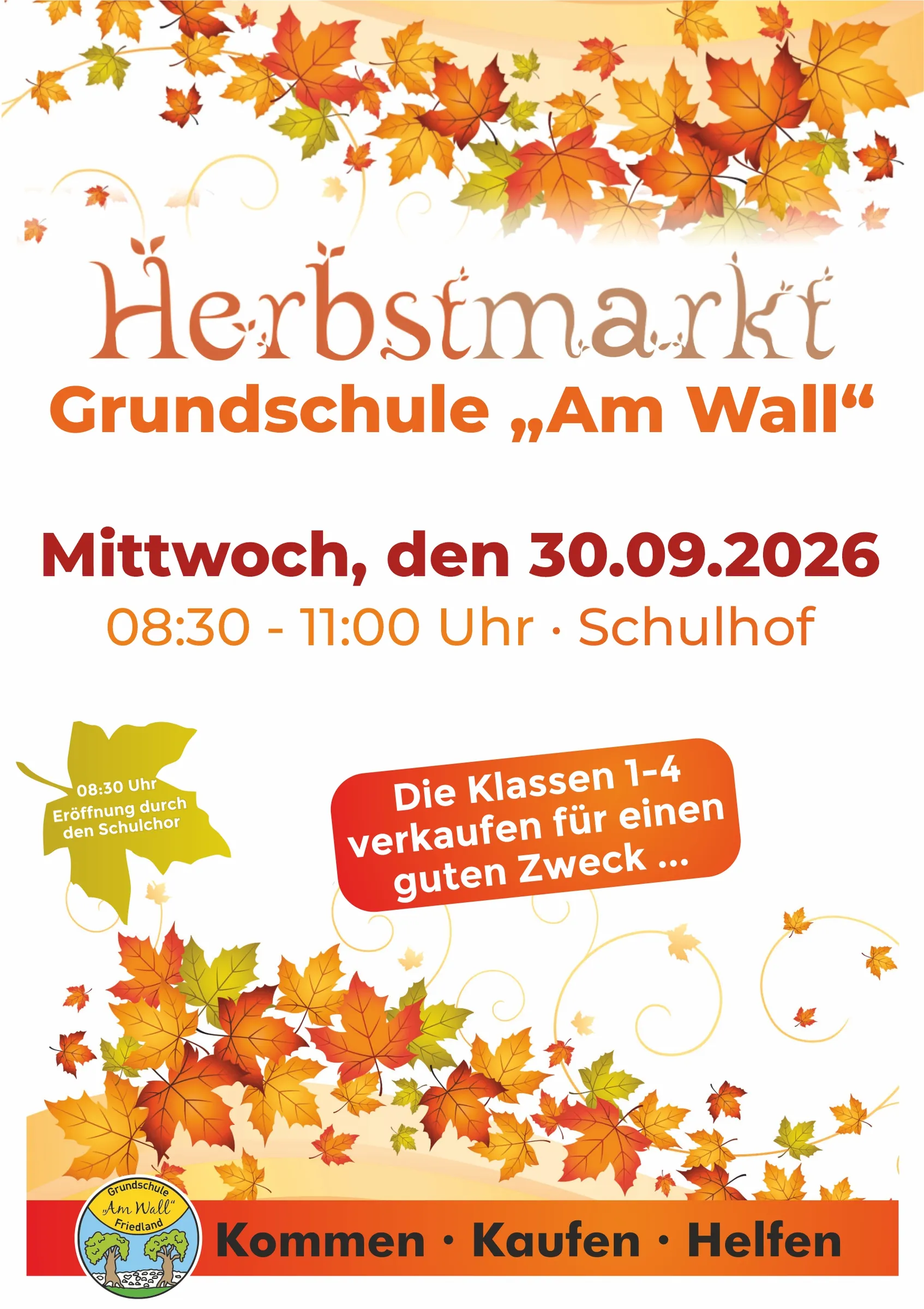 Veranstaltungsbild: Herbstmarkt an der Grundschule „Am Wall“