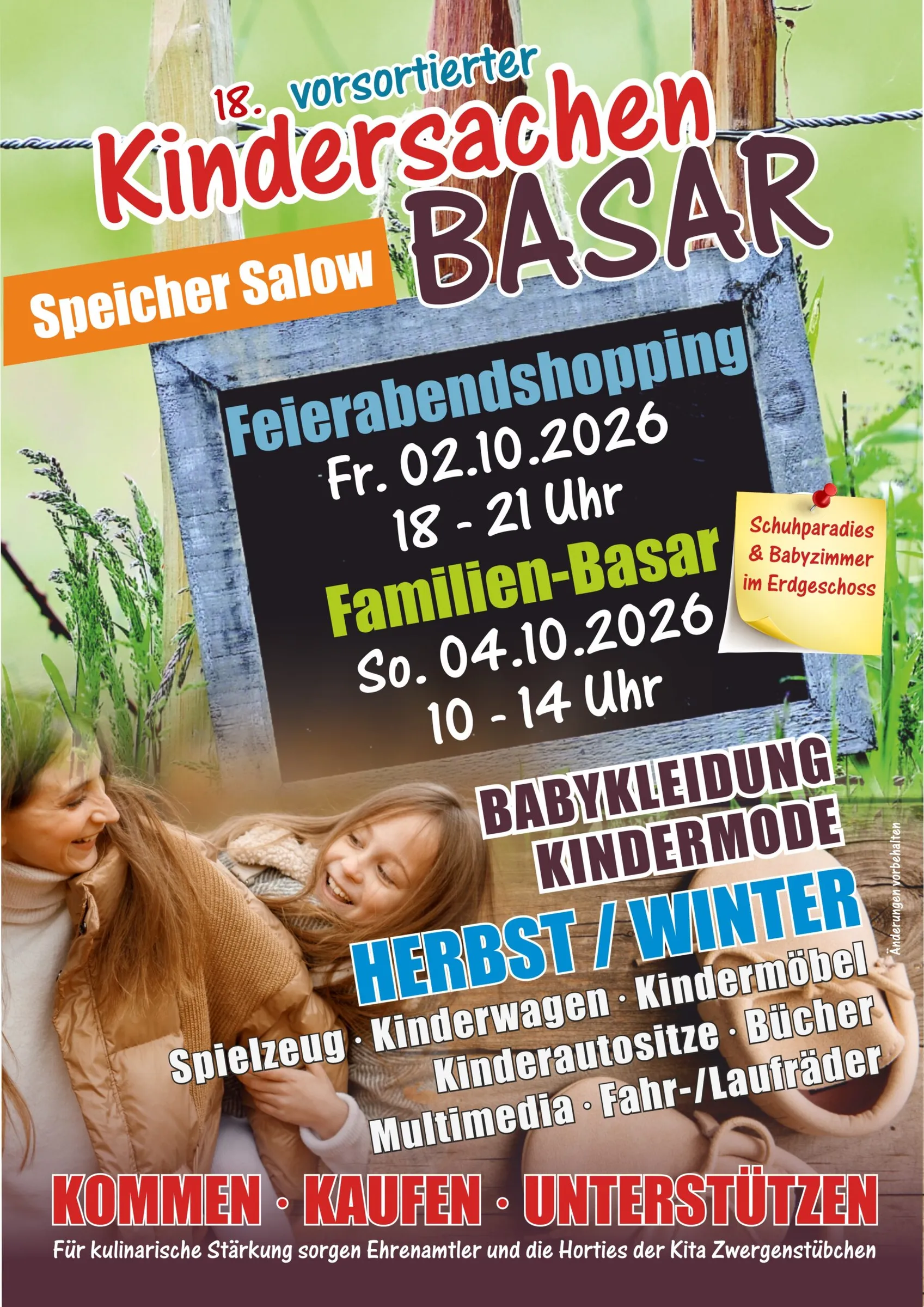 Veranstaltungsbild: 18. KindersachenBASAR – Feierabendshopping