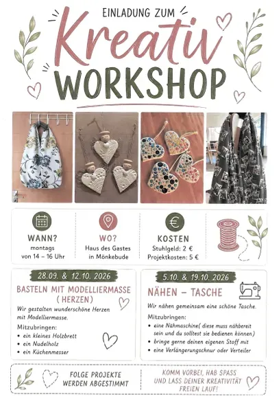 Veranstaltungsbild: Kreativ workshop