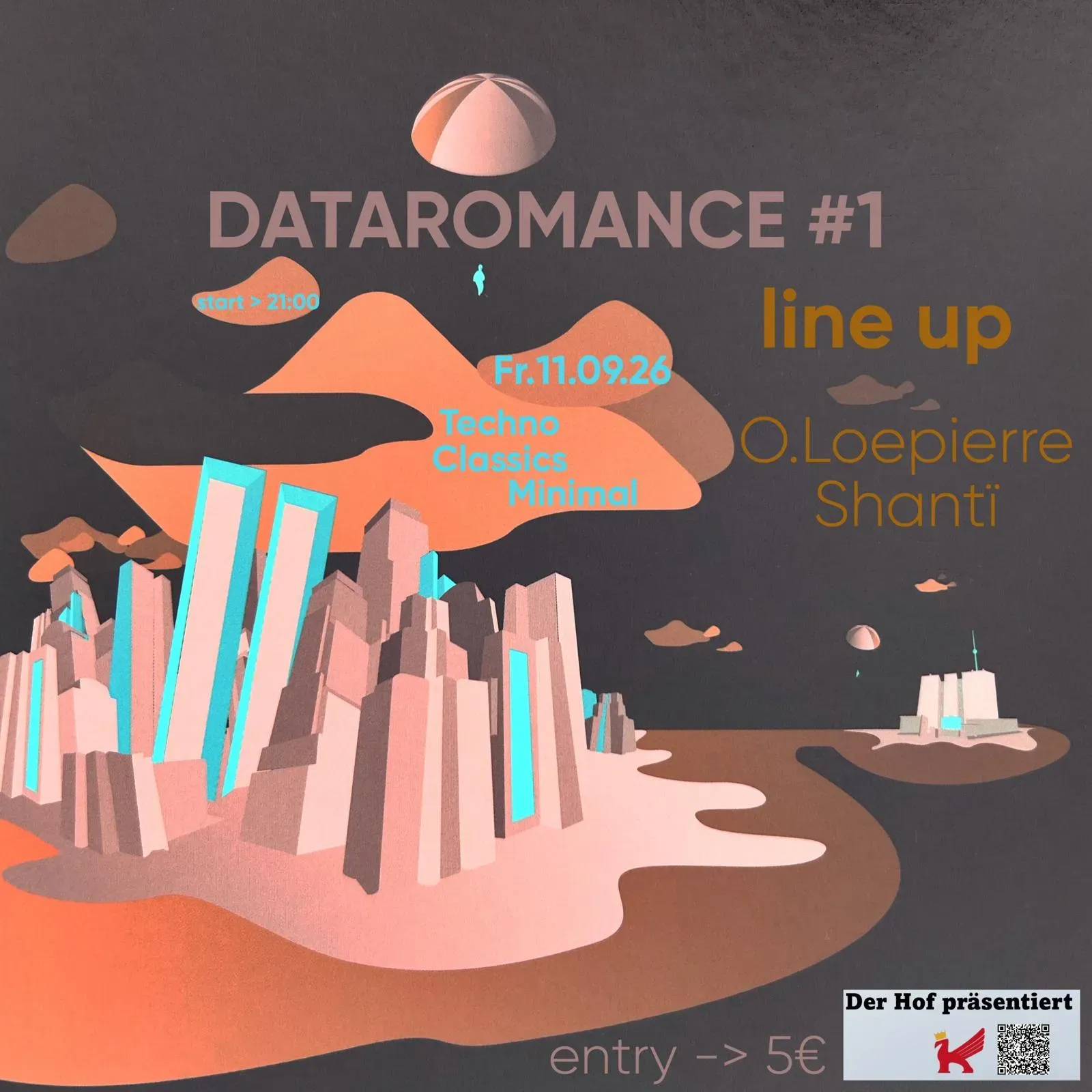Veranstaltungsbild: DATAROMANCE#1 - Techno classic minimal