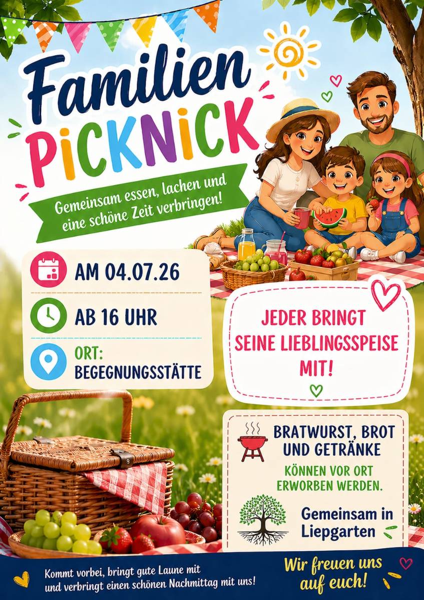 Veranstaltungsbild: Familien PICKNICK