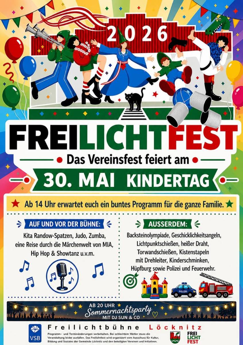 Veranstaltungsbild: Freilichtfest - Das Vereinsfest feiert am Kindertag