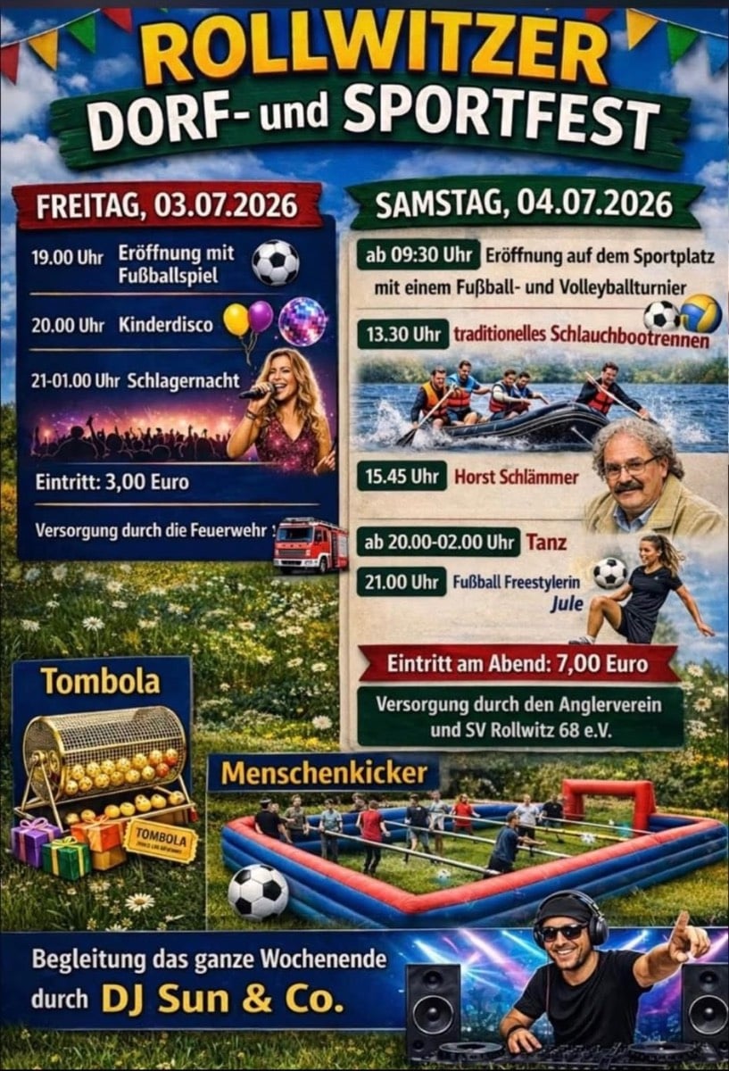 Veranstaltungsbild: Rollwitzer Dorf- und Sportfest