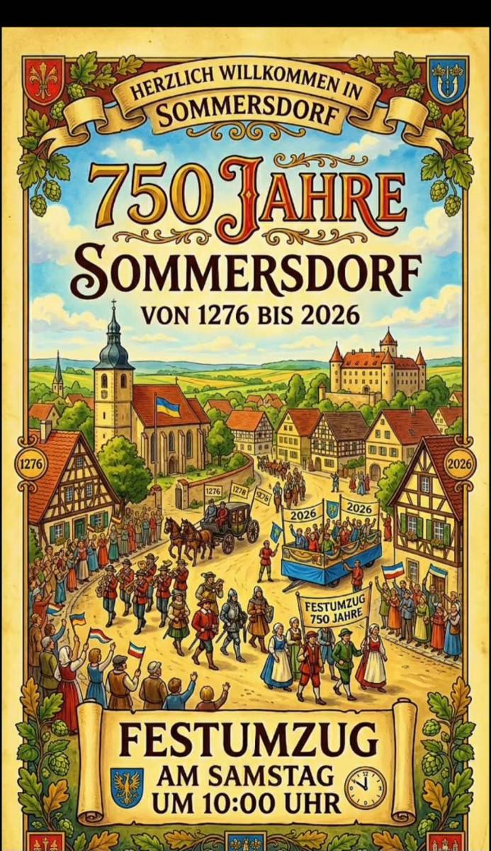 Veranstaltungsbild: 750 Jahre Sommersdorf - Eröffnung & Familienprogramm