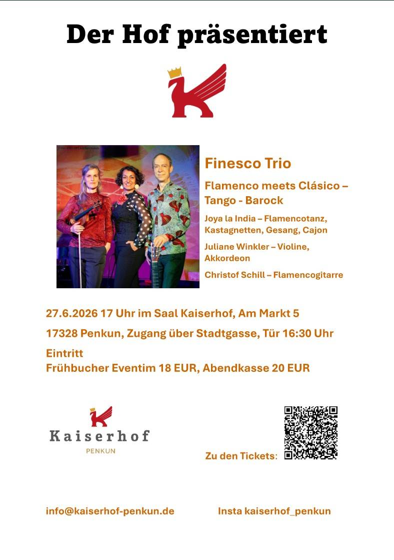 Veranstaltungsbild: Finesco Trio