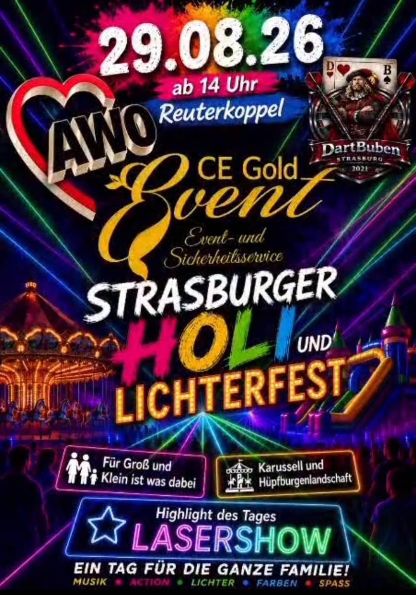 Veranstaltungsbild: Strasburger Holi und Lichterfest