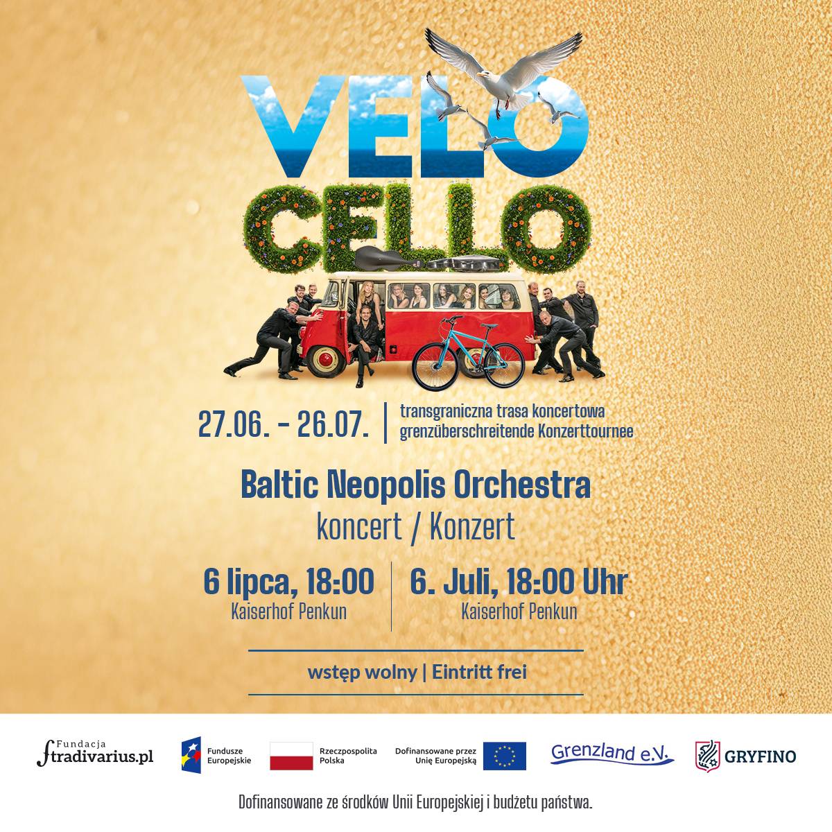 Veranstaltungsbild: VELO CELLO Konzert mit Baltic Neopolis Orchestra