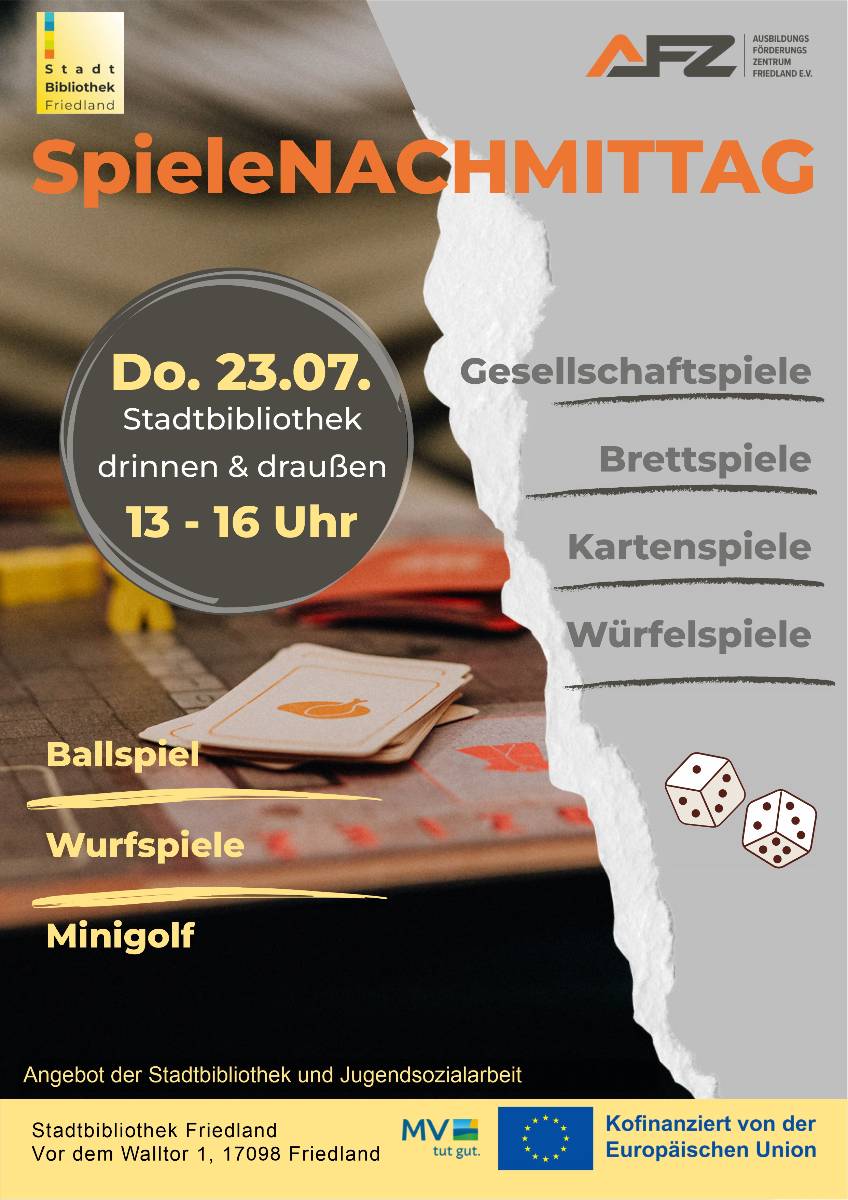 Veranstaltungsbild: Spielenachmittag