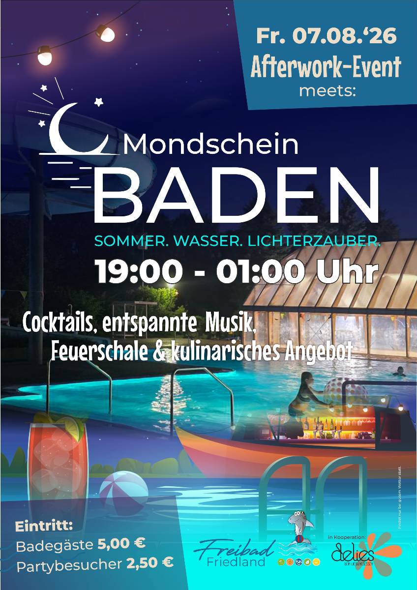 Veranstaltungsbild: Afterwork-Event meets Mondschein BADEN