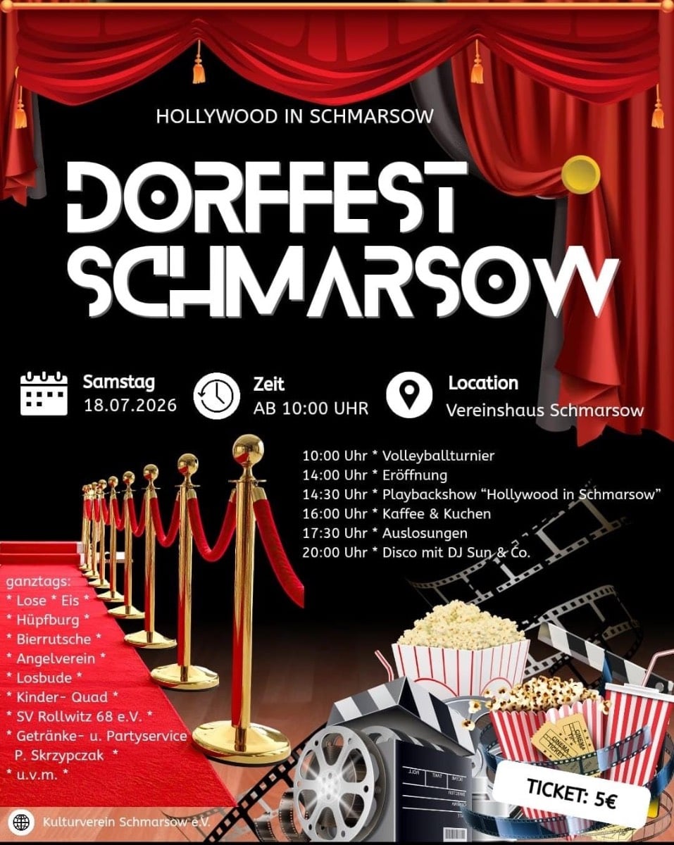 Veranstaltungsbild: Dorffest Schmarsow