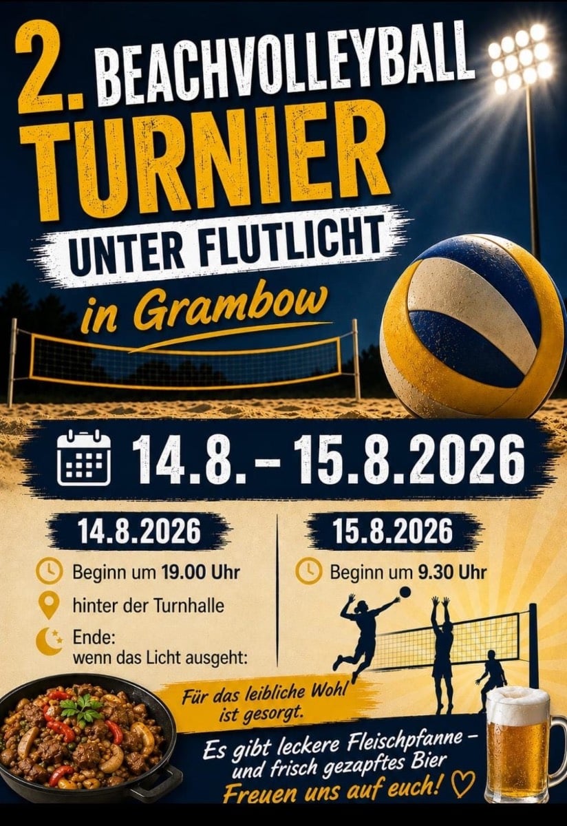 Veranstaltungsbild: 2. Beachvolleyball Turnier unter Flutlicht