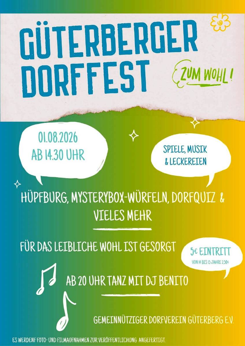 Veranstaltungsbild: GÜTERBERGER DORFFEST