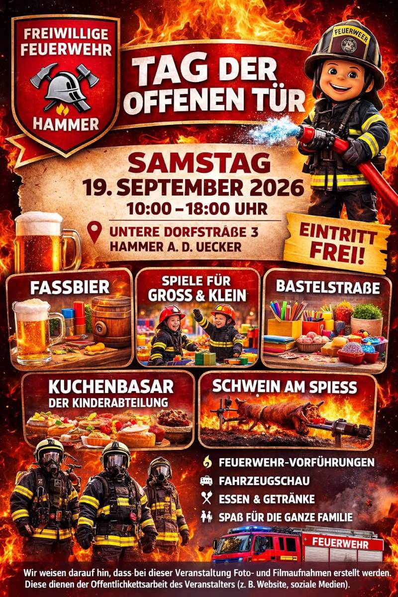 Veranstaltungsbild: Tag der offenen Tür der Freiwilligen Feuerwehr Hammer