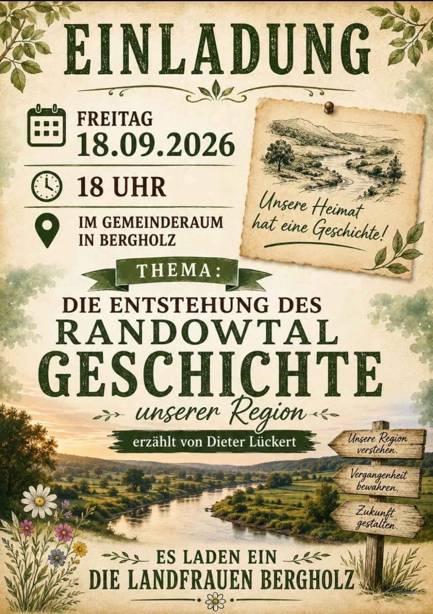 Veranstaltungsbild: Die Entstehung des Randowtal - Geschichte unserer Region
