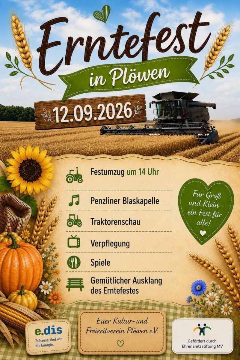 Veranstaltungsbild: Erntefest in Plöwen