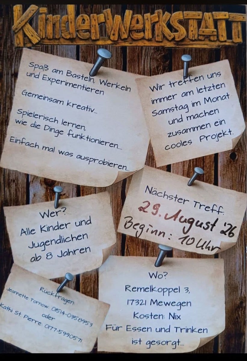 Veranstaltungsbild: KinderWerkSTATT
